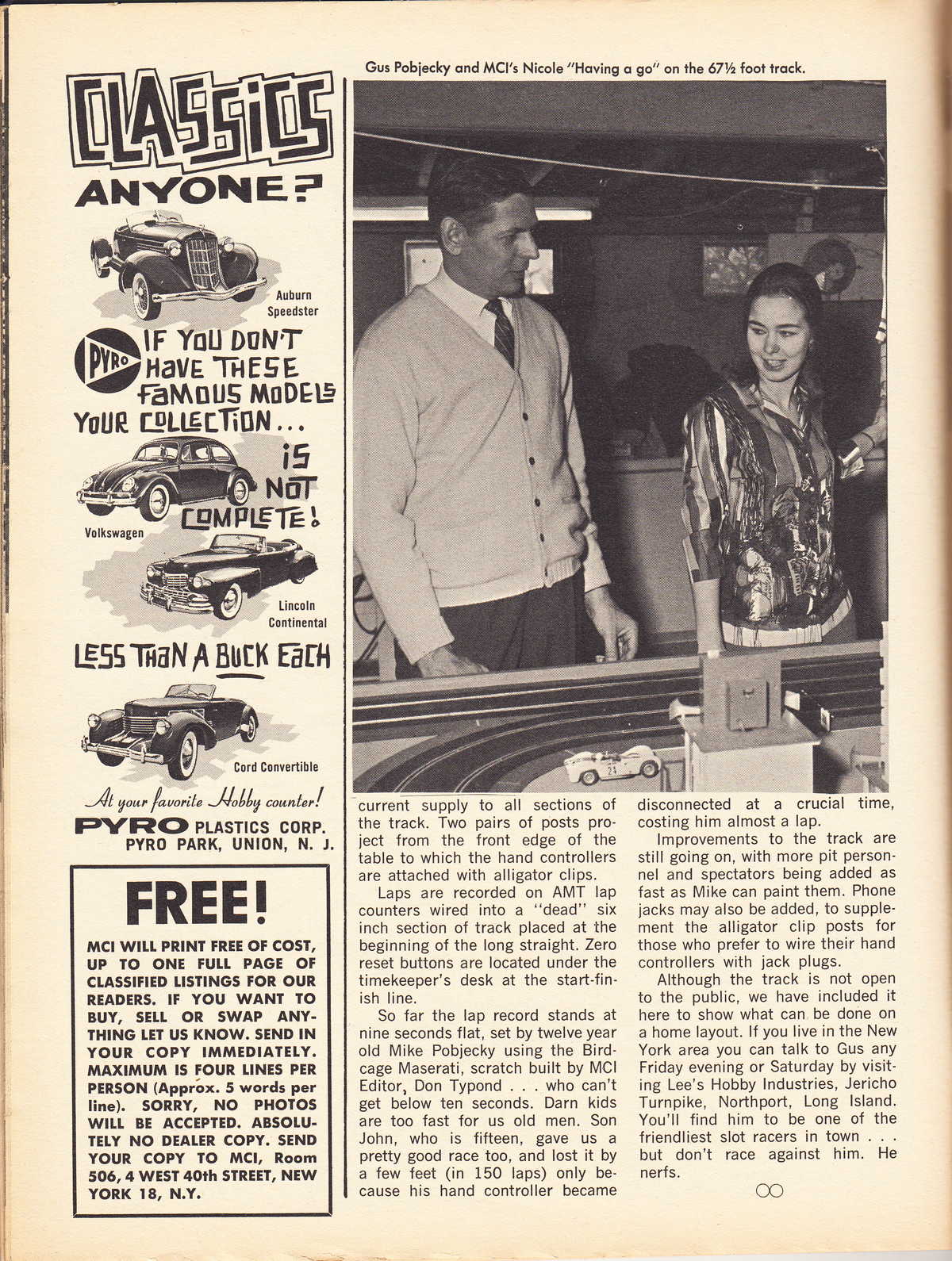 Model Cars Illustrated June 1964 page 60