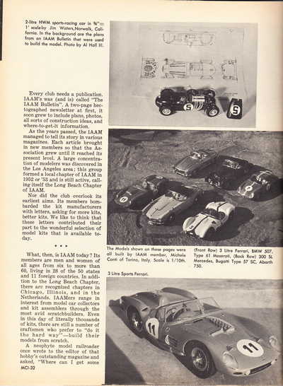Model Cars Illustrated June 1964 page 32