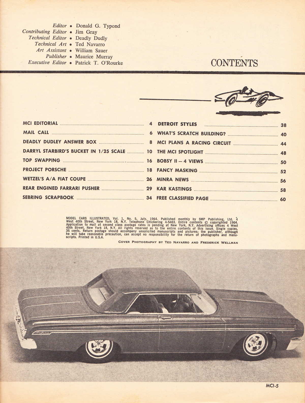Model Cars Illustrated July 1964 page 5