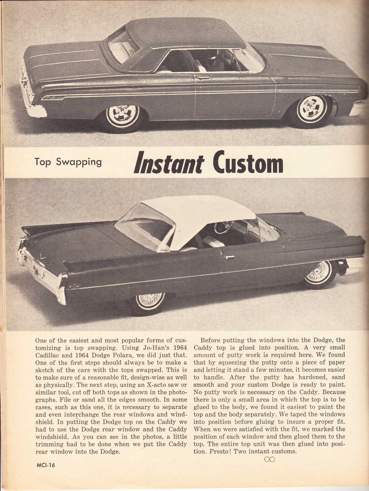 Model Cars Illustrated July 1964 page 16
