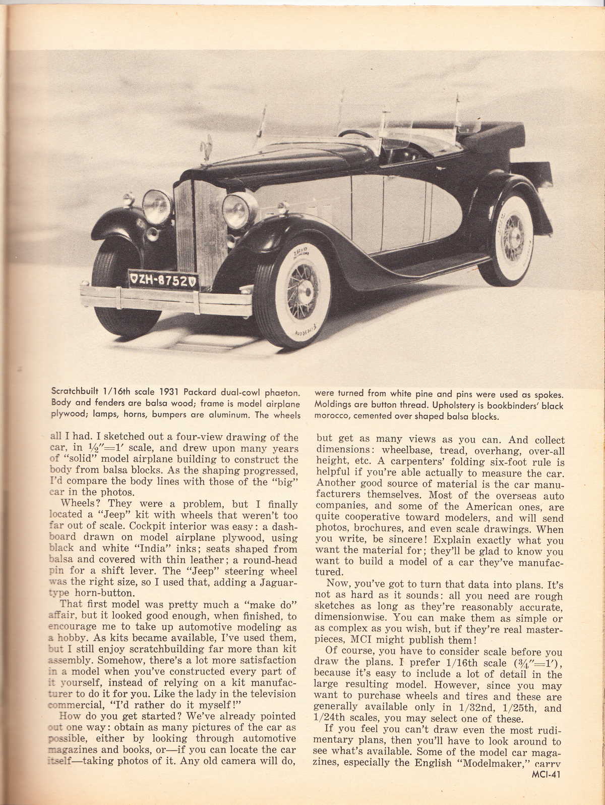 Model Cars Illustrated July 1964 page 41