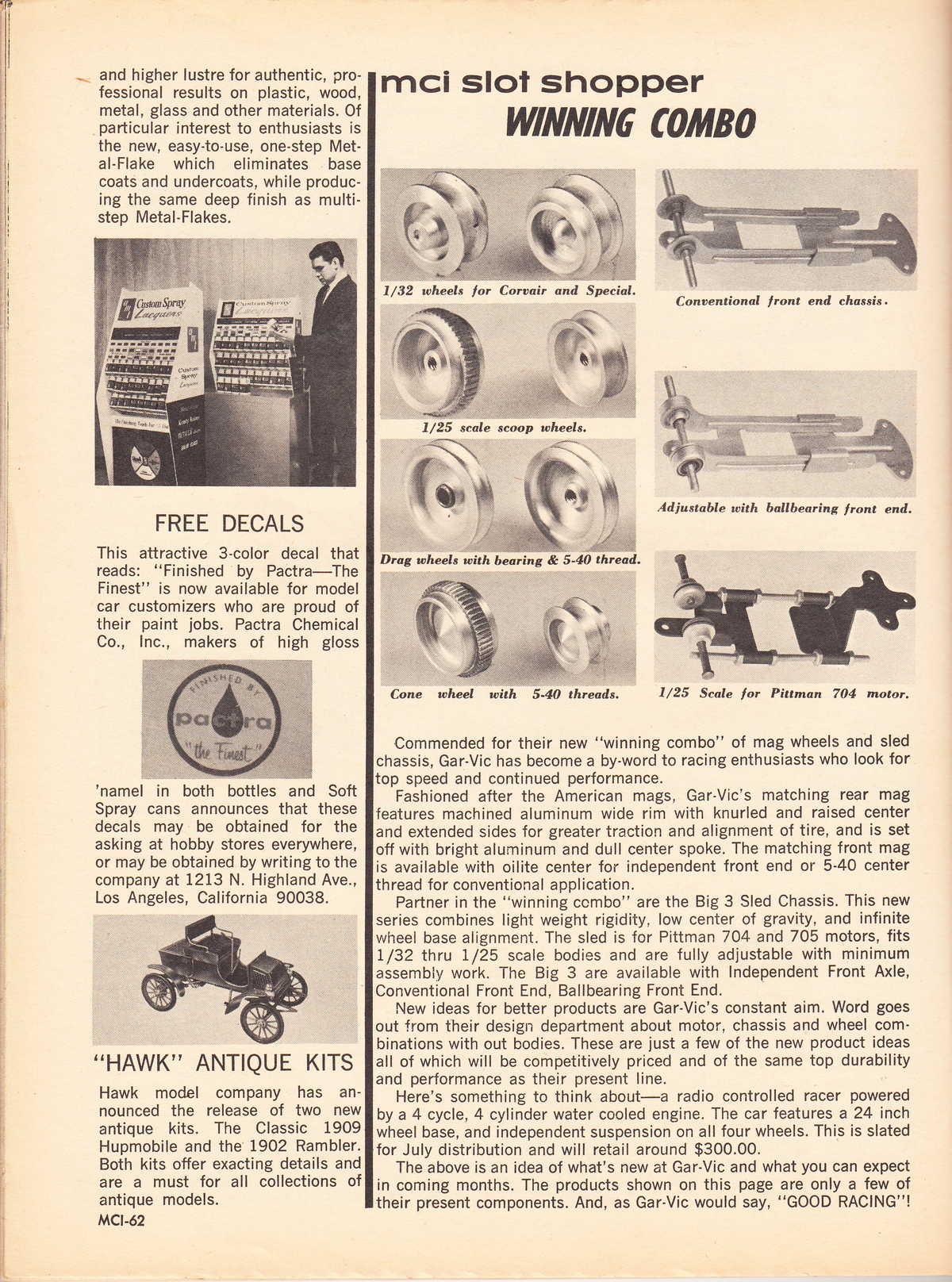 Model Cars Illustrated July 1964 page 62