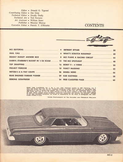 Model Cars Illustrated July 1964 page 5