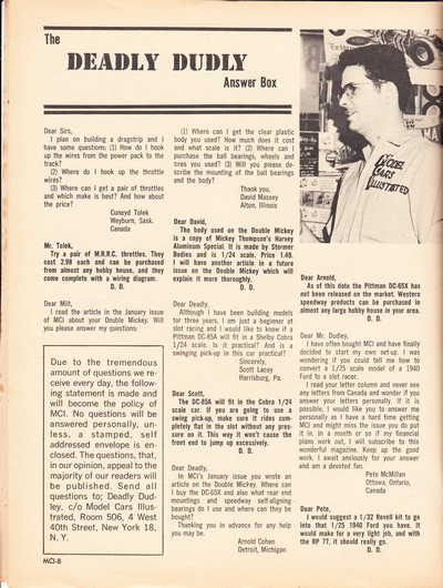 Model Cars Illustrated July 1964 page 8
