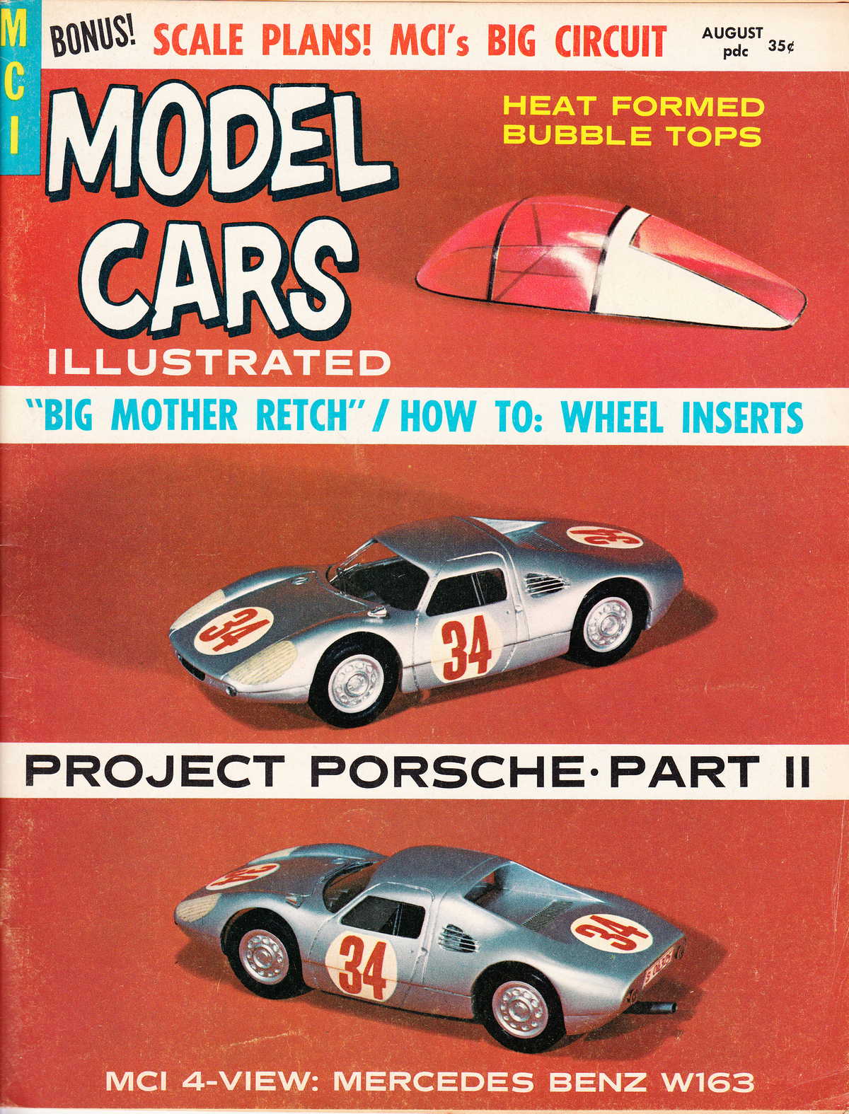 Model Cars Illustrated August 1964 Cover
