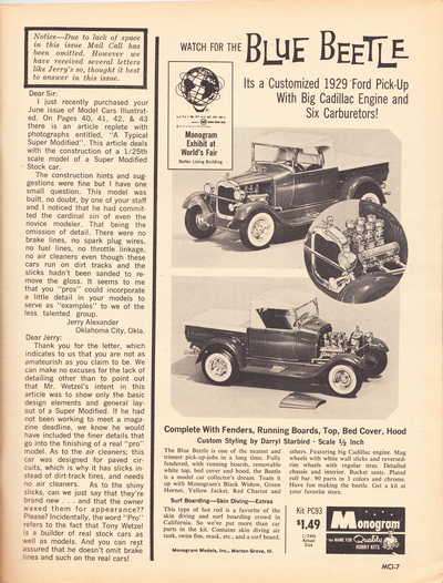 Model Cars Illustrated August 1964 page 7