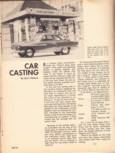 Model Cars Illustrated August 1964 page 36