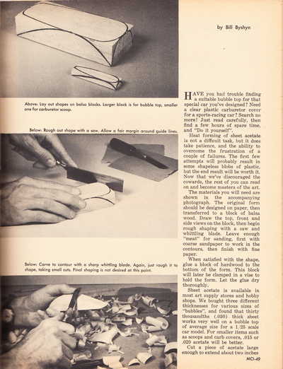 Model Cars Illustrated August 1964 page 49