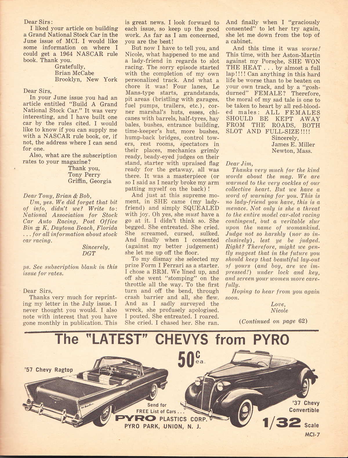 Model Cars Illustrated September 1964 page 7