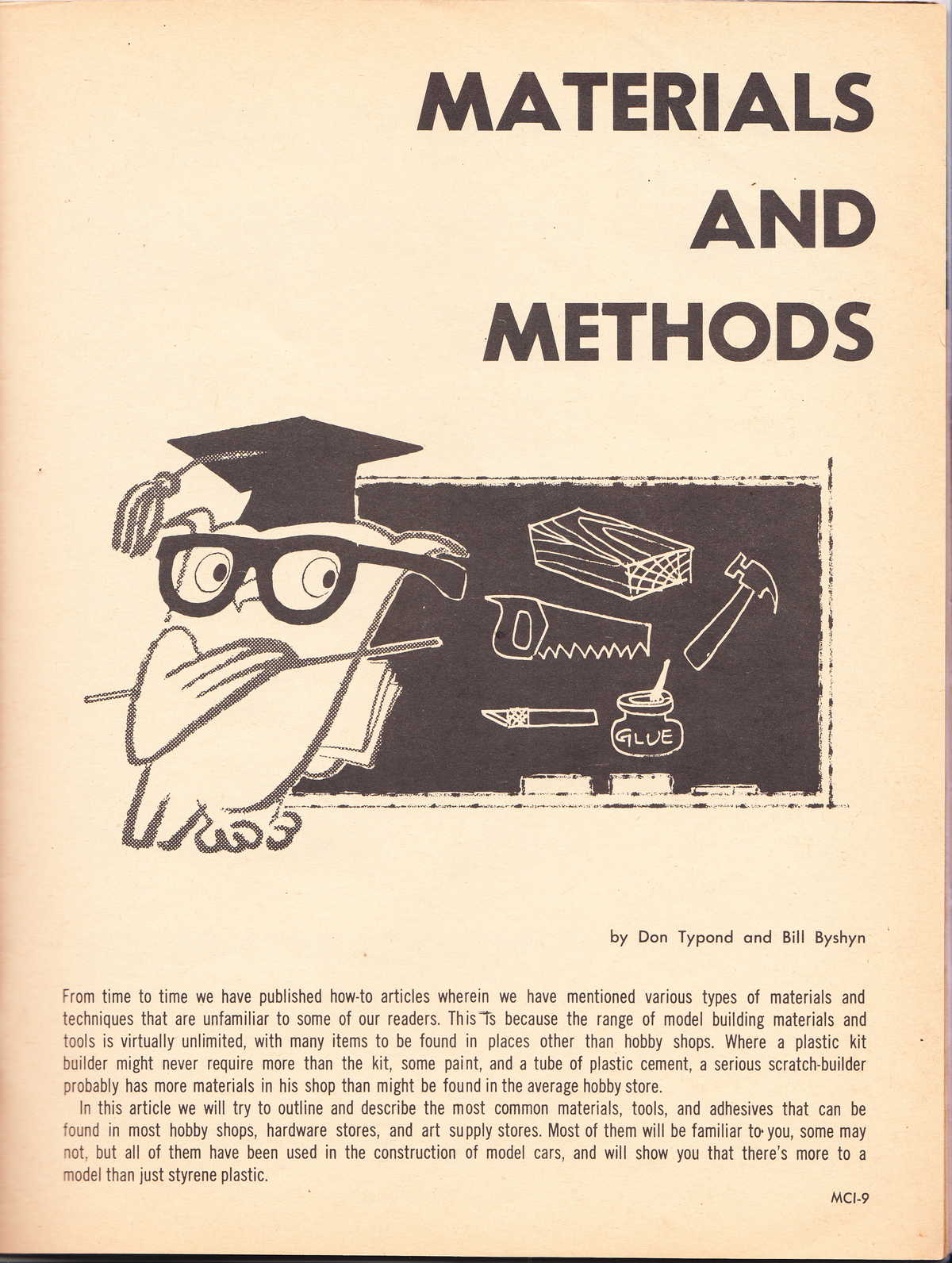 Model Cars Illustrated September 1964 page 9