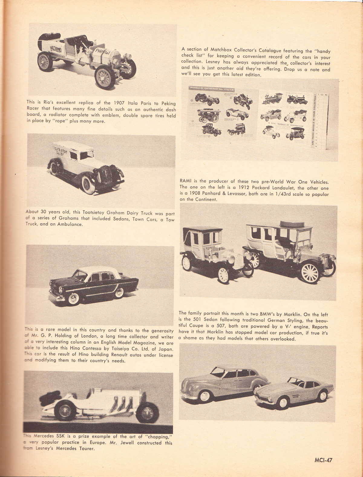 Model Cars Illustrated September 1964 page 47