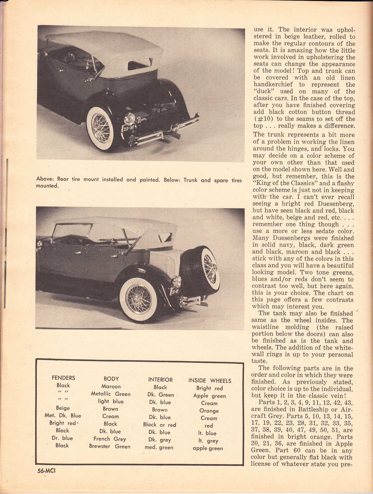 Model Cars Illustrated September 1964 page 56