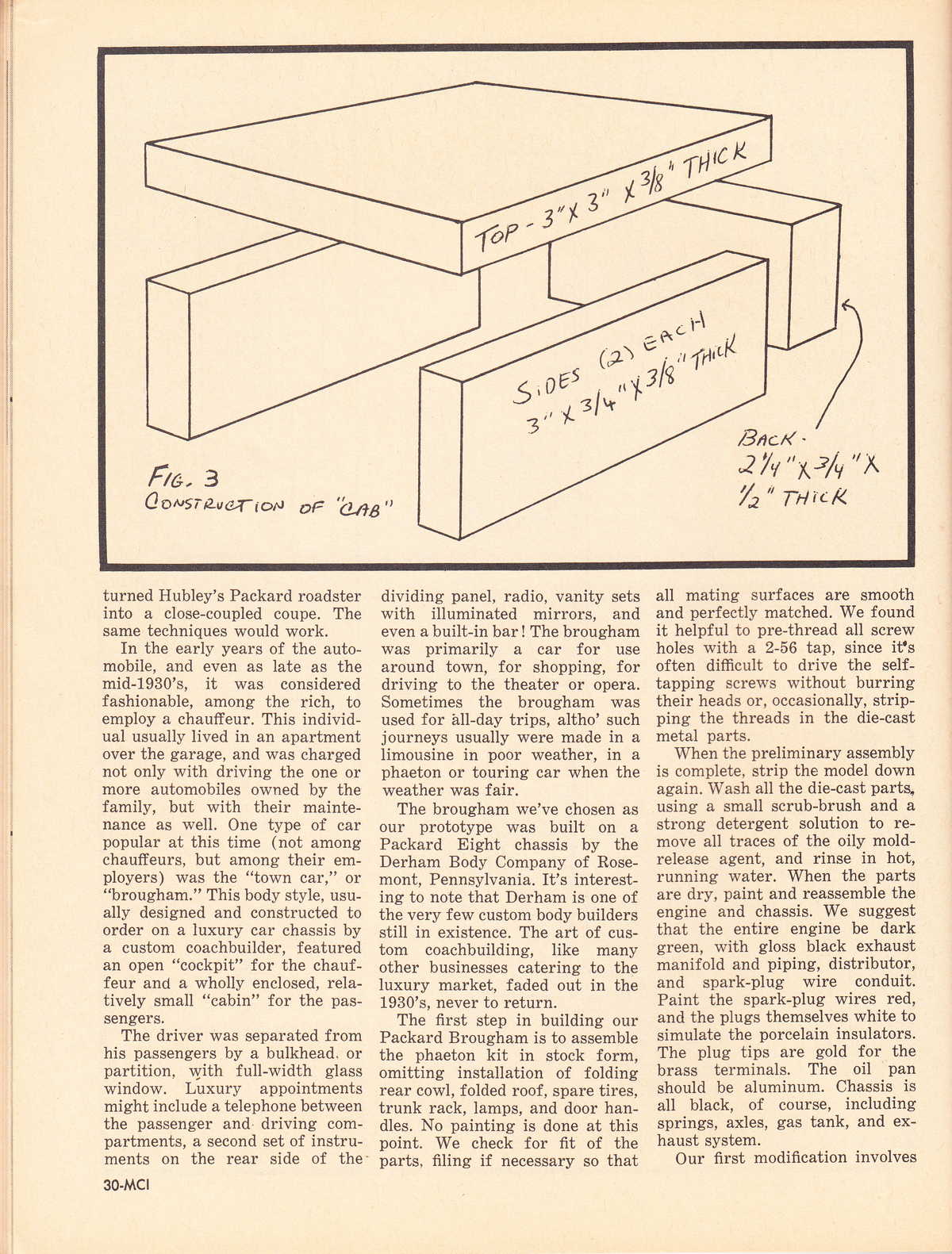 Model Cars Illustrated October 1964 page 30