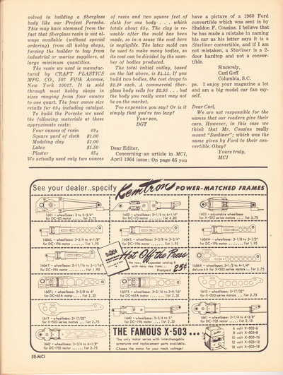 Model Cars Illustrated October 1964 page 58