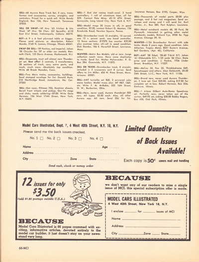 Model Cars Illustrated October 1964 page 66