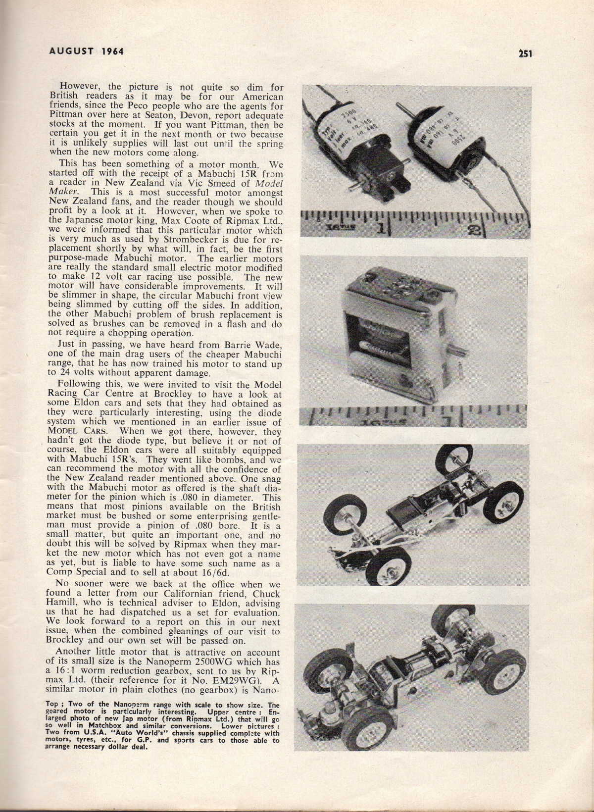Model Cars August 1964 page 43