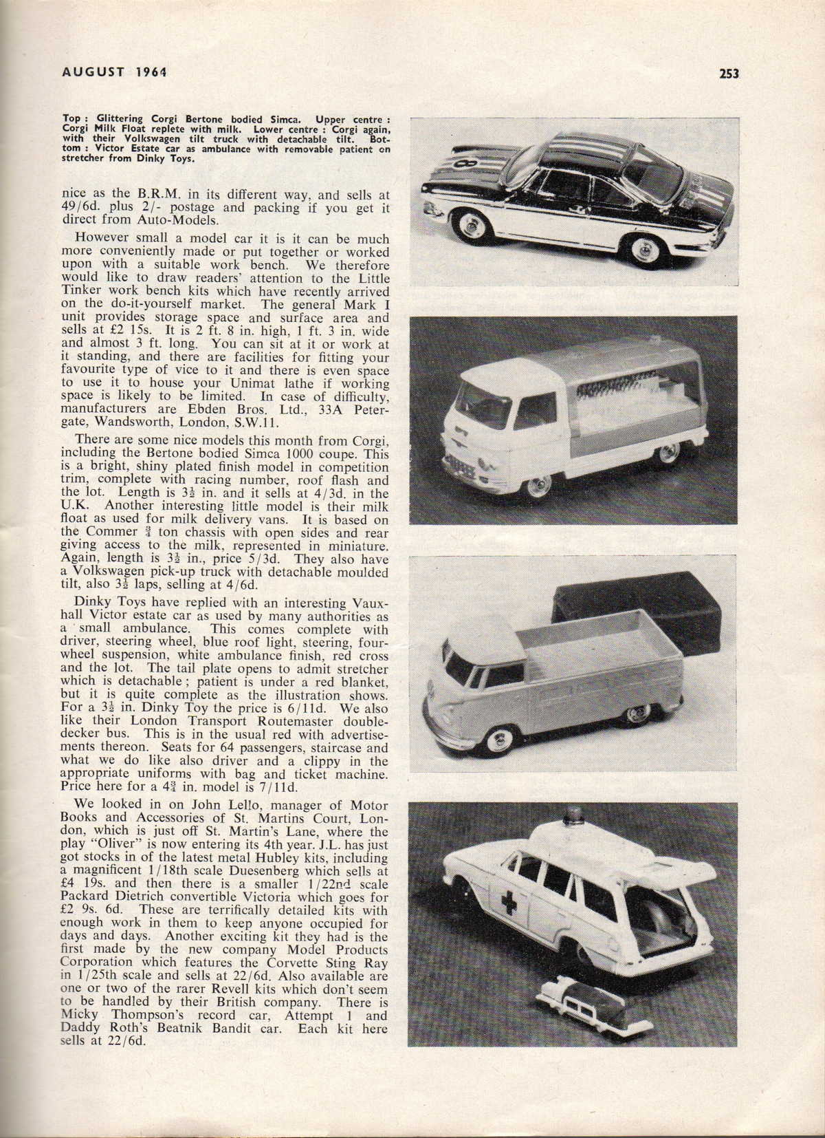 Model Cars August 1964 page 45