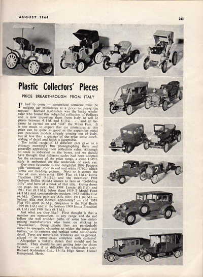Model Cars August 1964 page 35