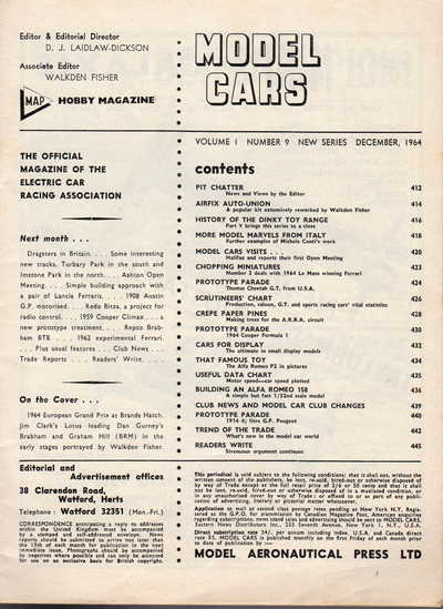 Model Cars December 1964 page 3