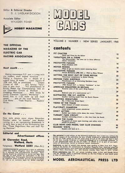 Model Cars January 1965 page 3