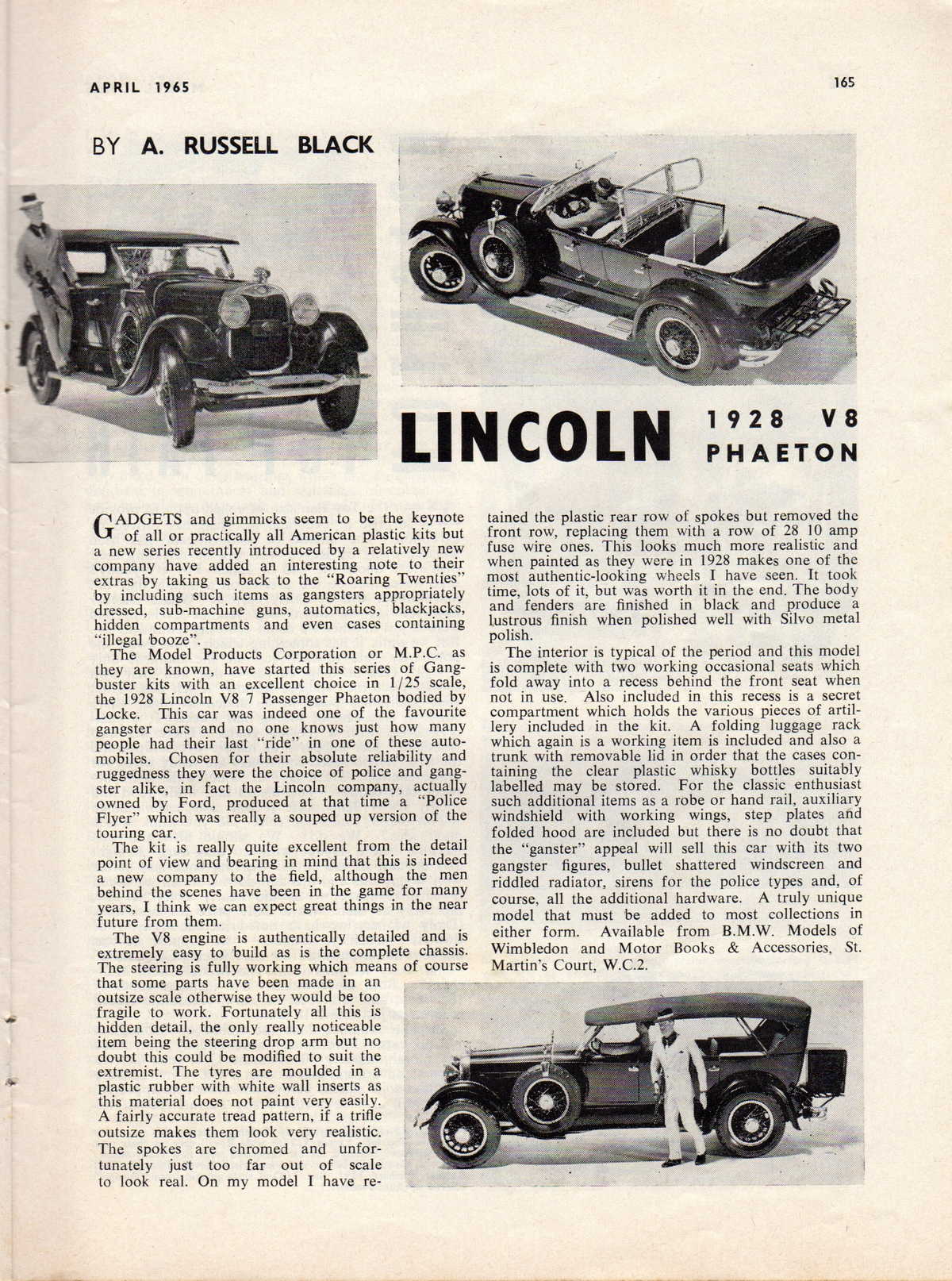 Model Cars April 1965 page 25
