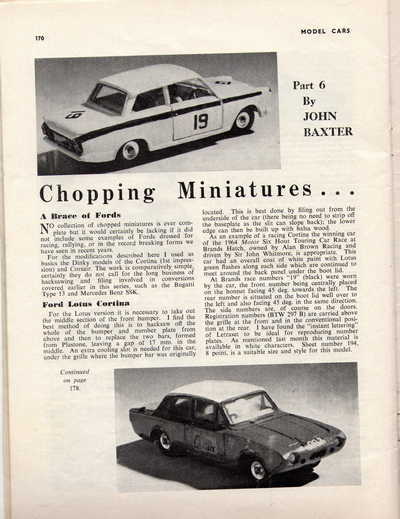 Model Cars April 1965 page 30