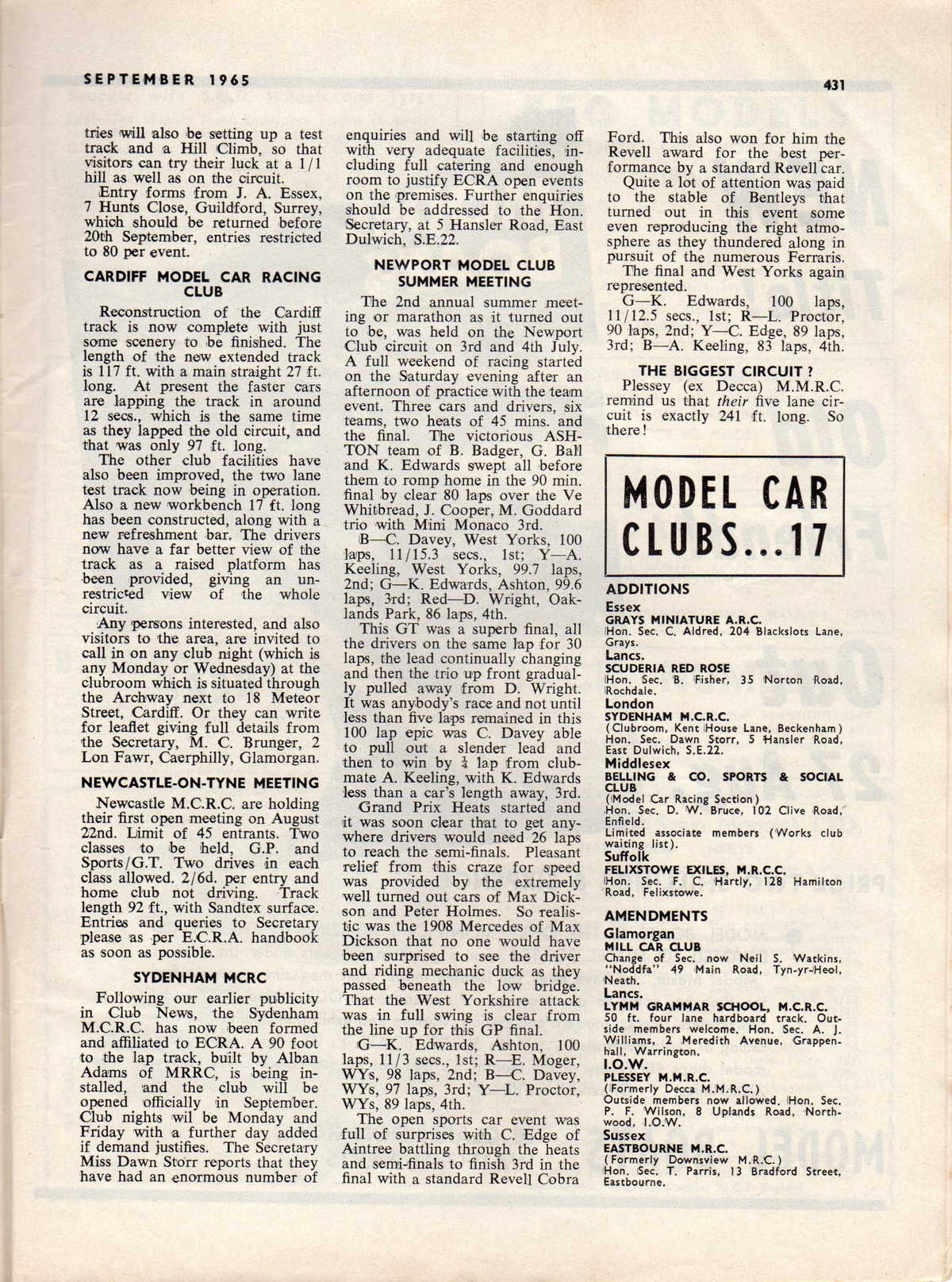 Model Cars September 1965 page 47