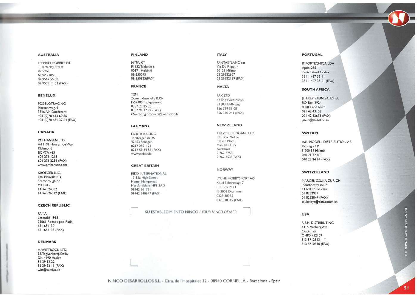 Ninco Catalogue 2000 page 51