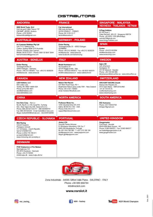 NSR Catalogue 2021 rear cover