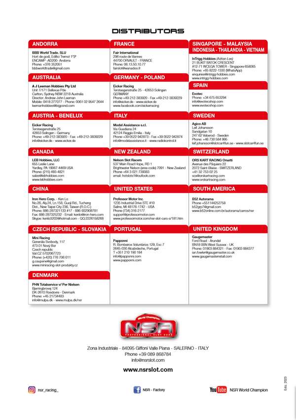 NSR Catalogue 2023 rear cover