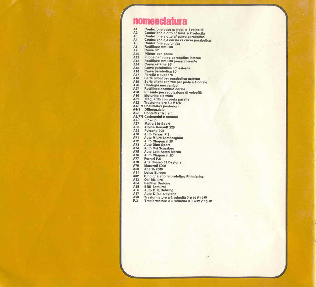 Policar Catalogue 1968 page 20