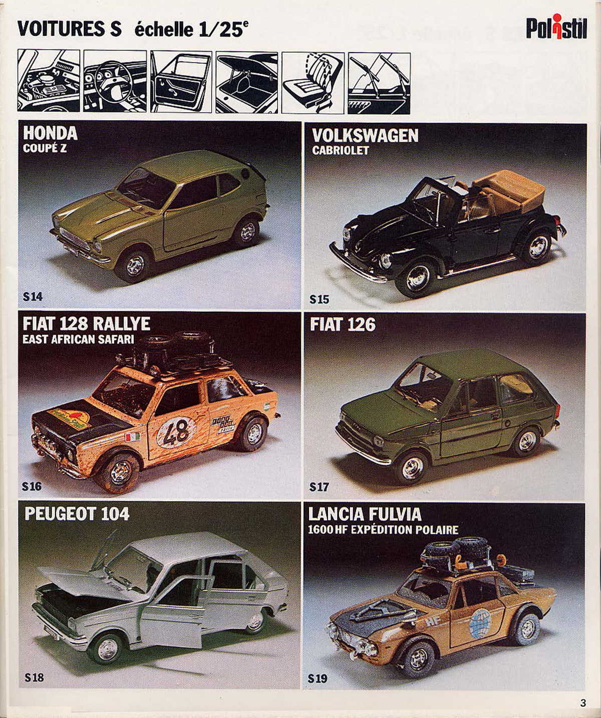 POLISTIL POLITOYS-J 1970年代　新品未使用　即日発送 Politoys Polistil Kaputt Buggy - Metal Car -- Made in Italy