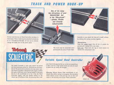 Scalextric Catalogue 1961 page 9