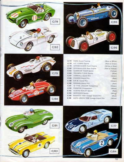 Scalextric Catalogue 1967 page 13
