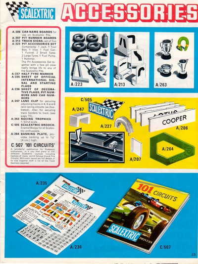 Scalextric Catalogue 1968 page 23