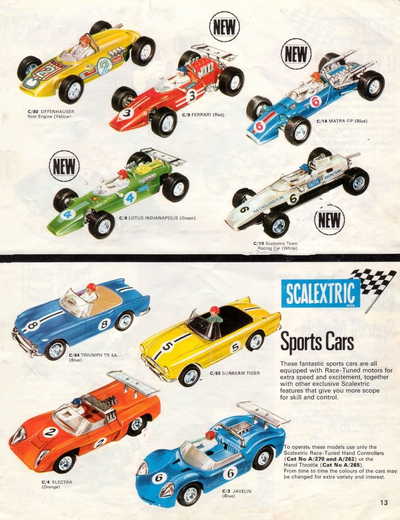 Scalextric Catalogue 1969 page 13