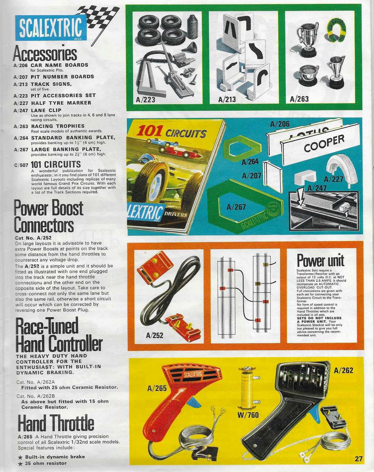 Scalextric Catalogue 1970 page 27