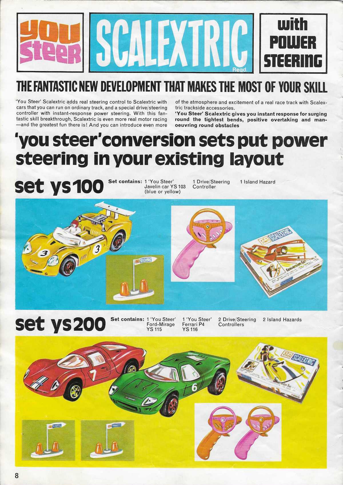 Scalextric Catalogue 1971 page 8