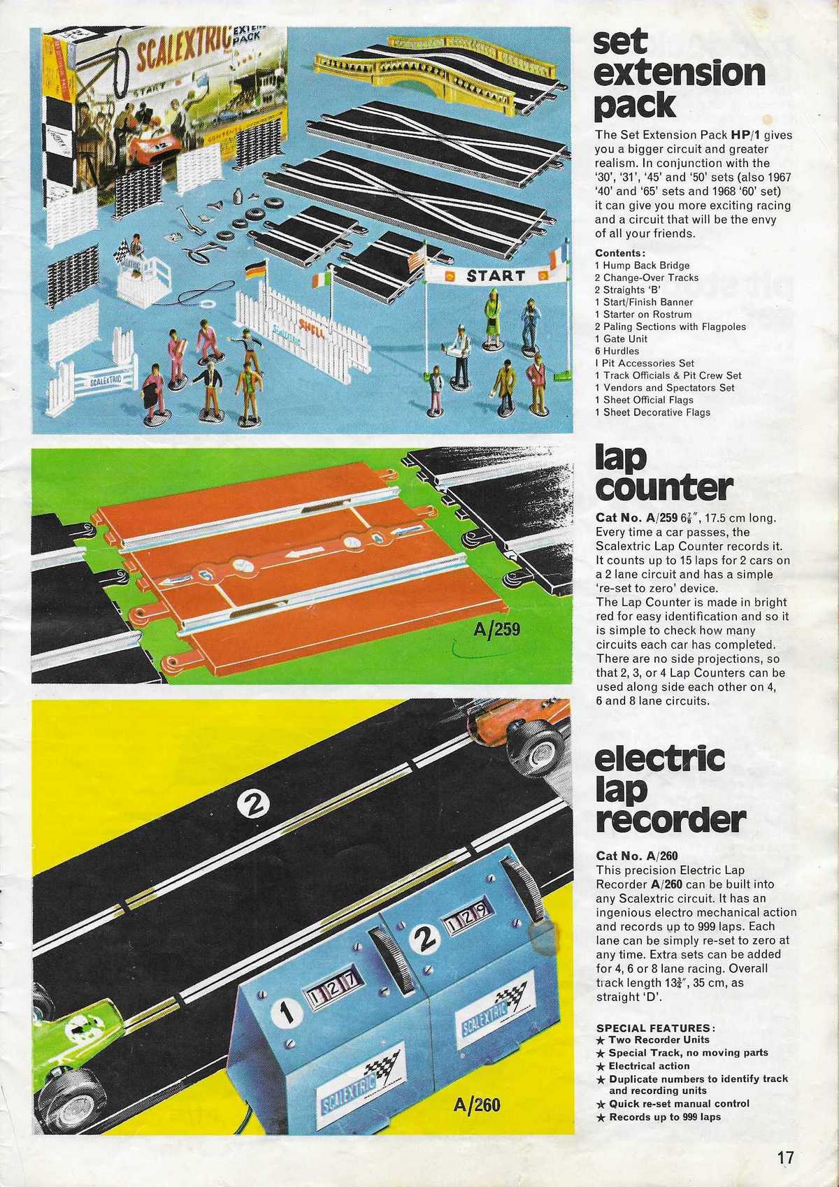 Scalextric Catalogue 1971 page 17