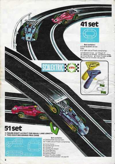 Scalextric Catalogue 1971 page 2