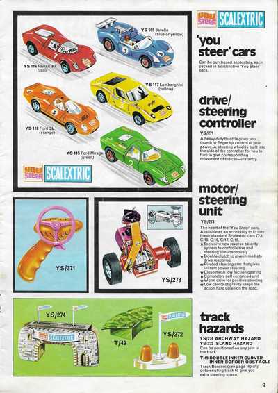 Scalextric Catalogue 1971 page 9