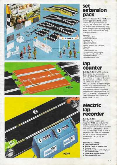 Scalextric Catalogue 1971 page 17