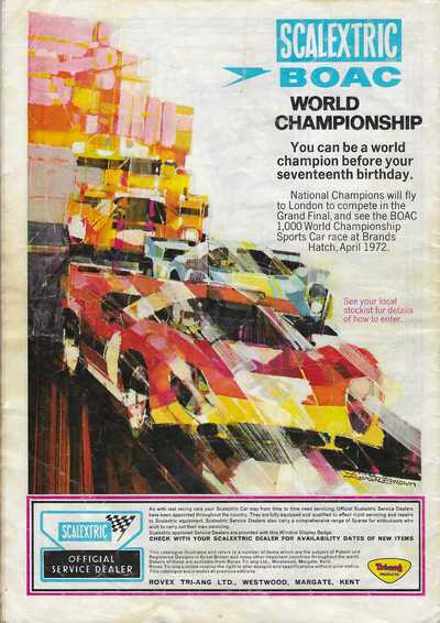 Scalextric Catalogue 1971 page 24