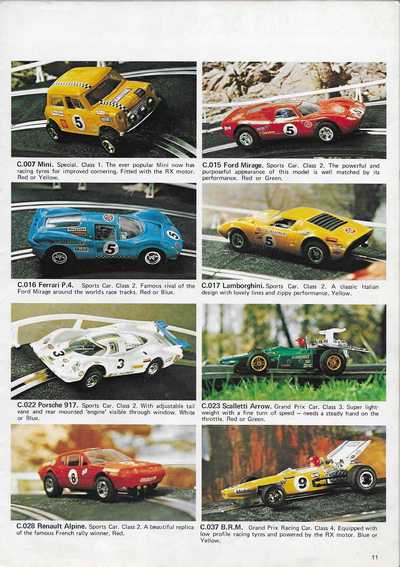 Scalextric Catalogue 1973 page 11