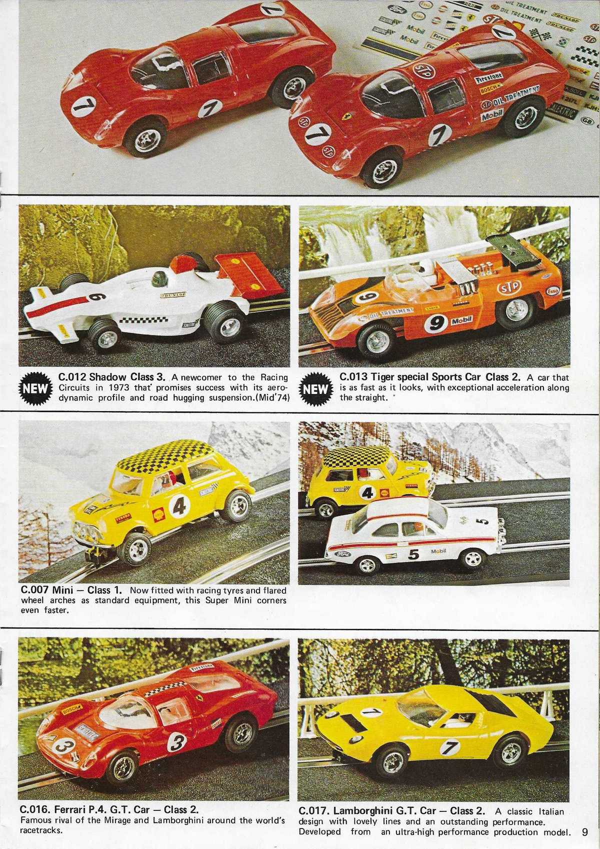Scalextric Catalogue 1974 page 9