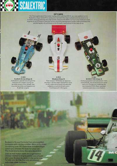 Scalextric Catalogue 1975 page 8