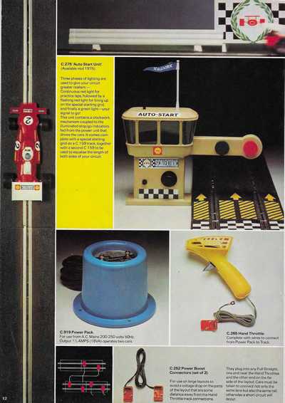 Scalextric Catalogue 1975 page 12