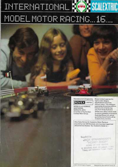 Scalextric Catalogue 1975 page 16