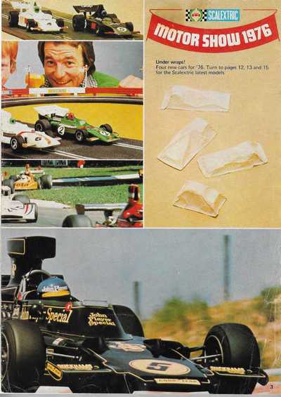 Scalextric Catalogue 1976 page 3