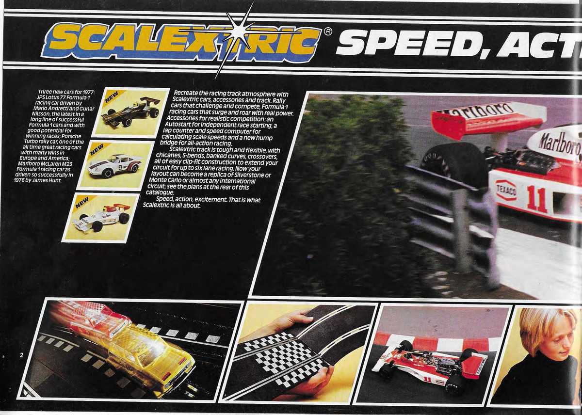 Scalextric Catalogue 1977 page 2